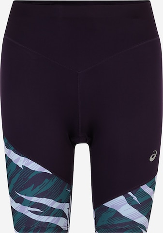 ASICS Slim fit Workout Pants in Purple: front