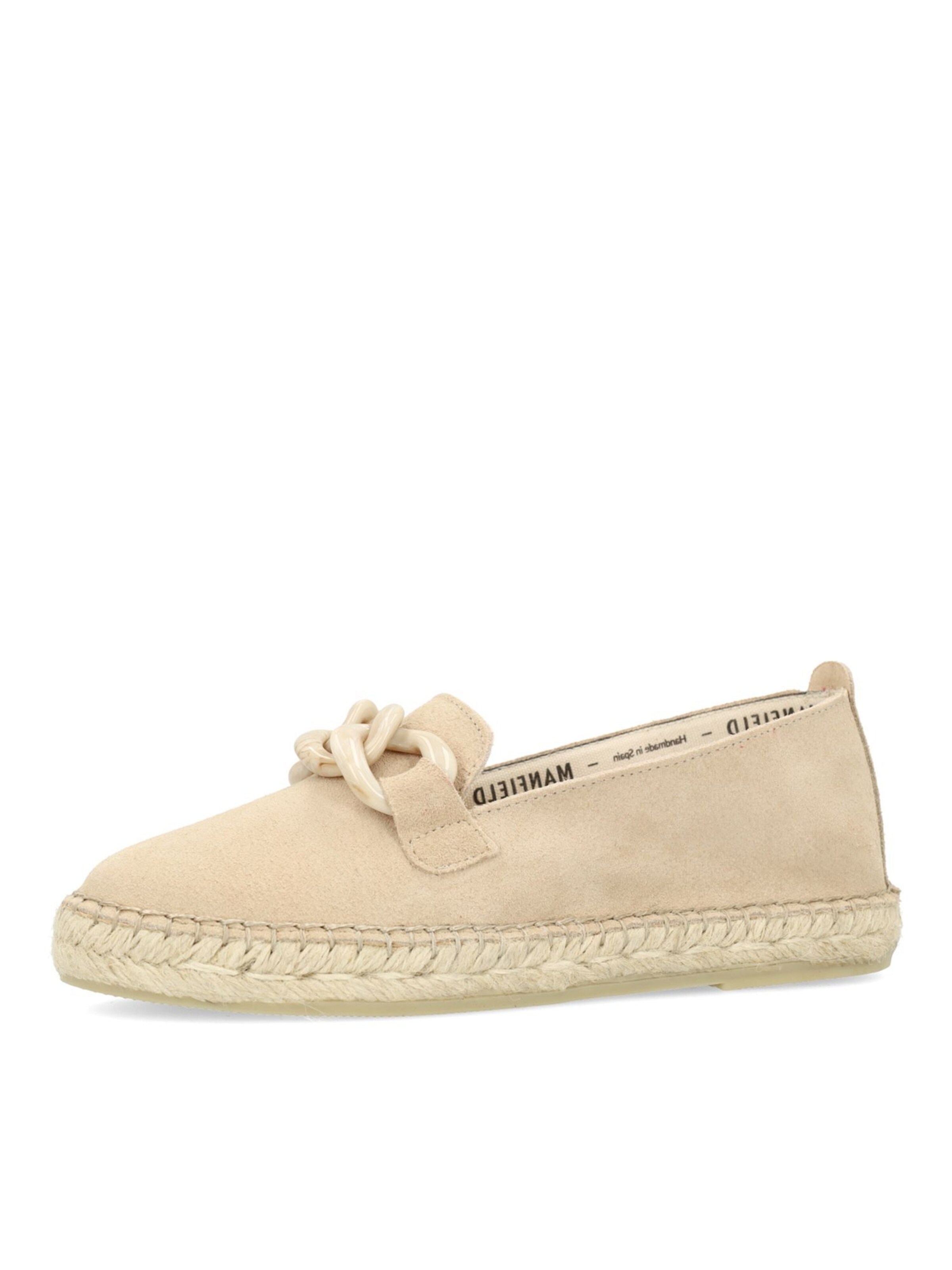MANFIELD Espadrilles in Beige: front