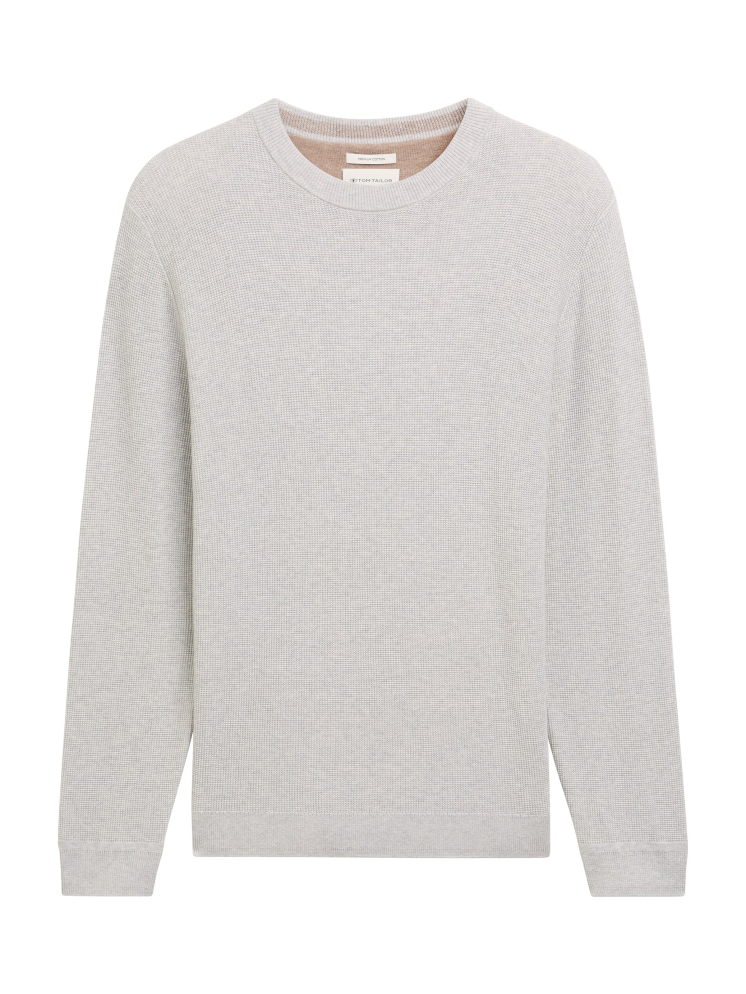 Pull-over TOM TAILOR en gris : devant