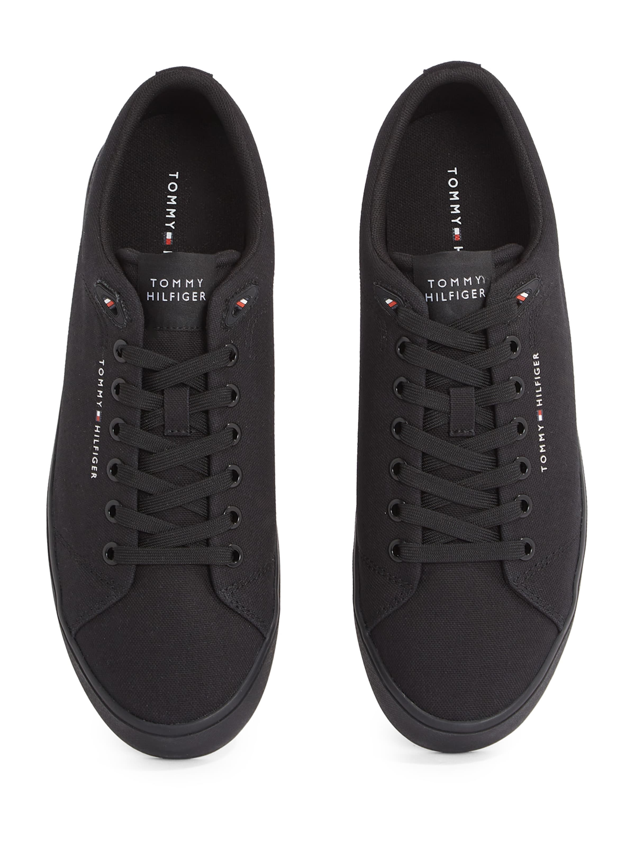 TOMMY HILFIGER Ниски маратонки в черно