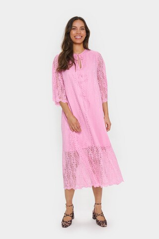 SAINT TROPEZ Jurk 'JolieSZ' in Roze: voorkant