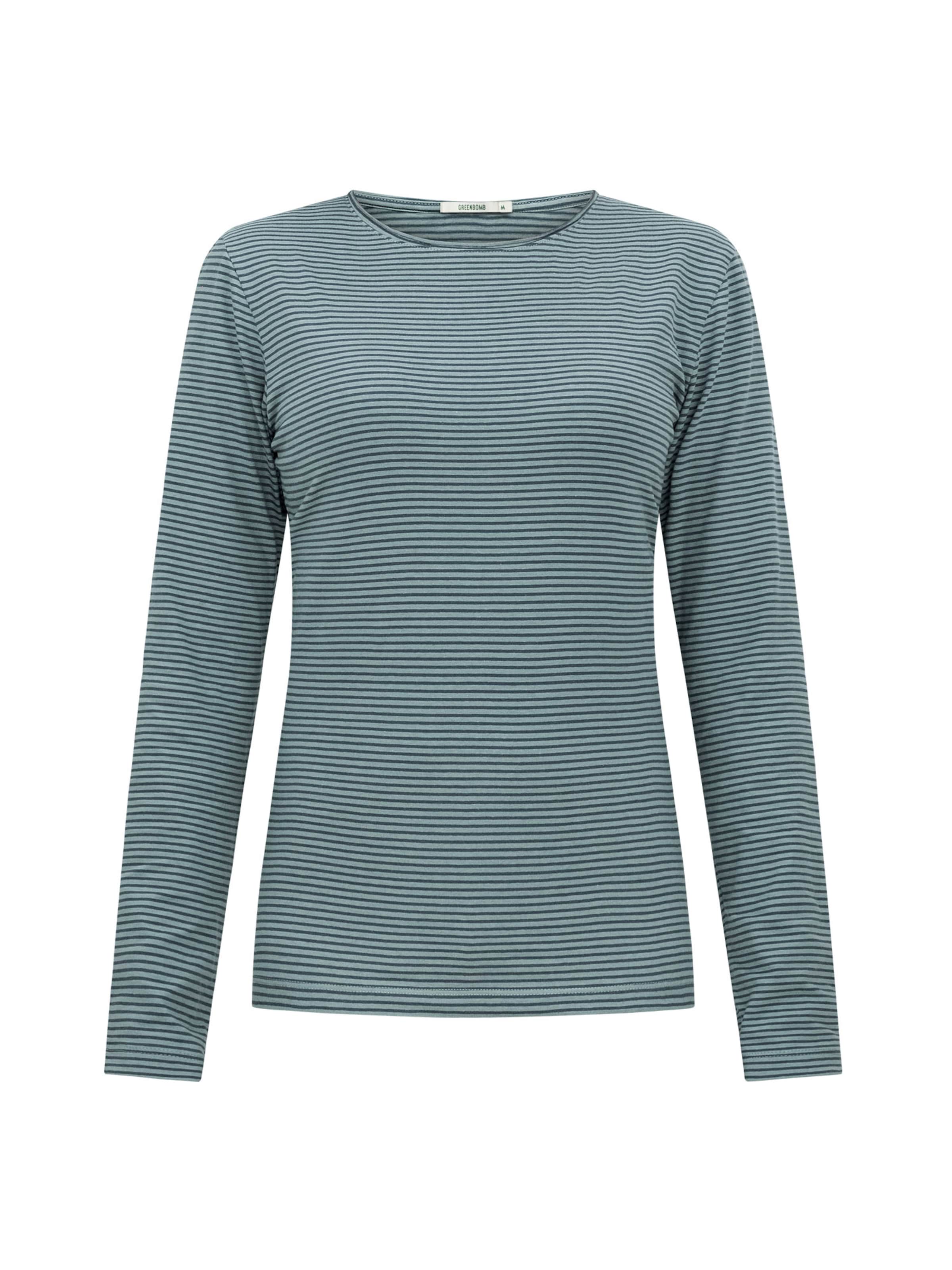 GREENBOMB Shirt ' Yummy Basic ' in Grey: front