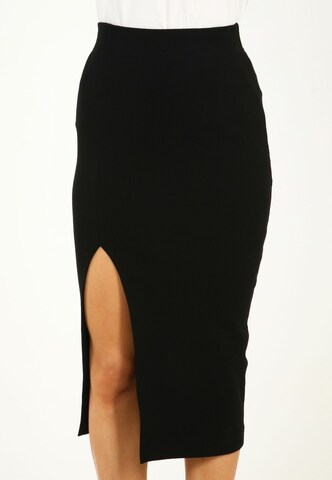Awesome Apparel Skirt in Black: front