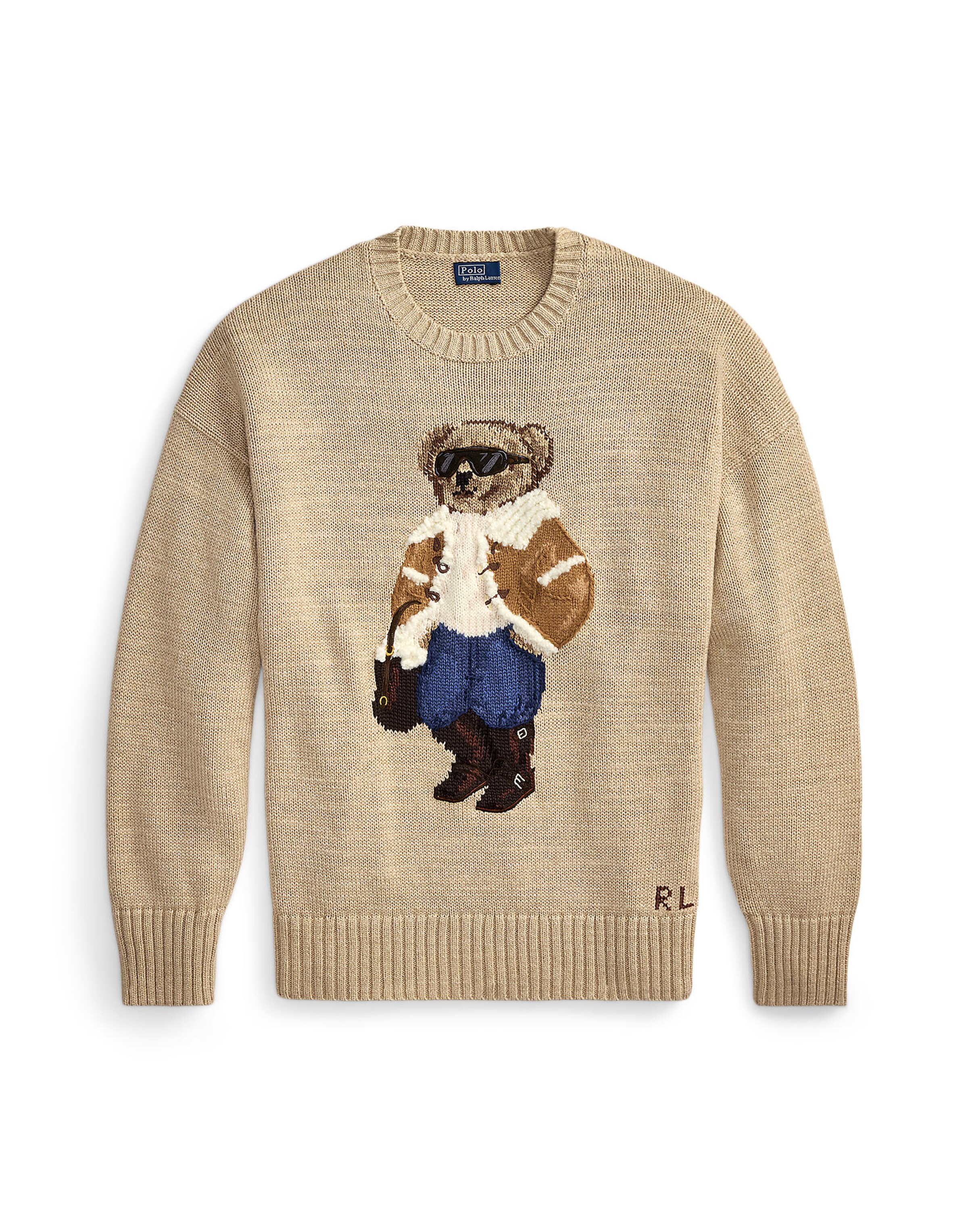 Pull-over Polo Ralph Lauren en marron : devant