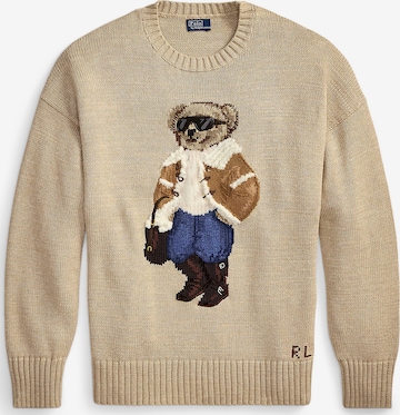 Pull-over Polo Ralph Lauren en marron : devant