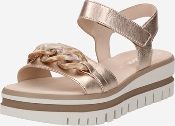 GABOR Sandals in Gold: front