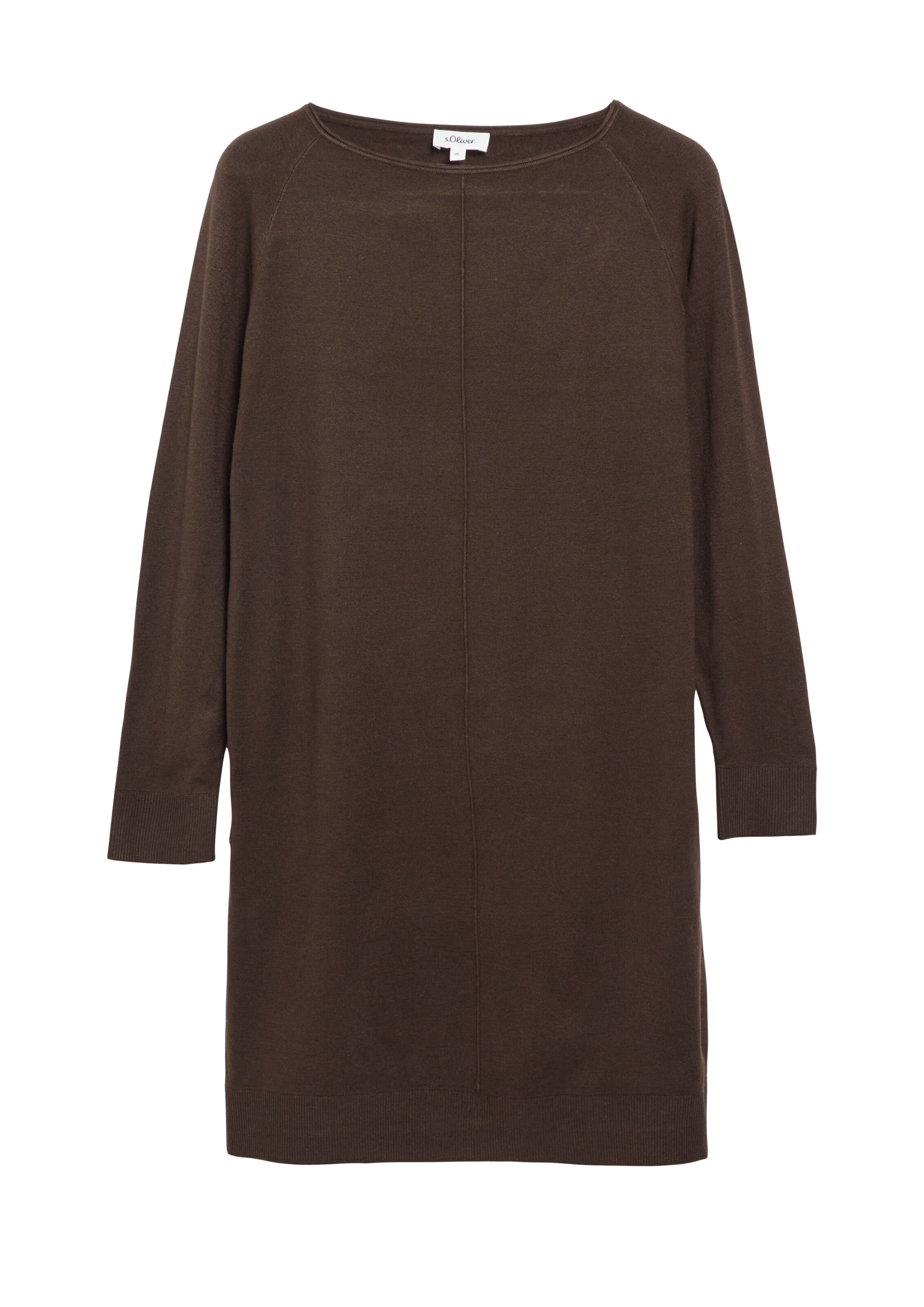 s.Oliver Knit dress in Brown: front