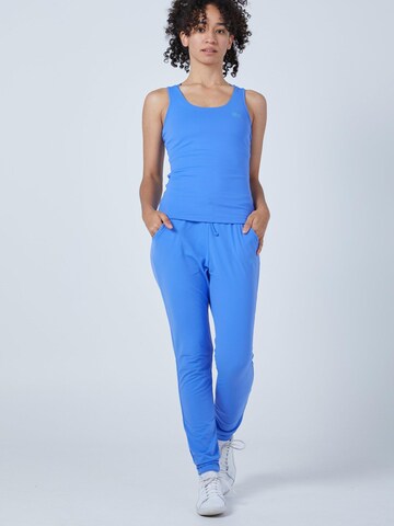 Haut de sport 'Tanktop' SPORTKIND en bleu : devant
