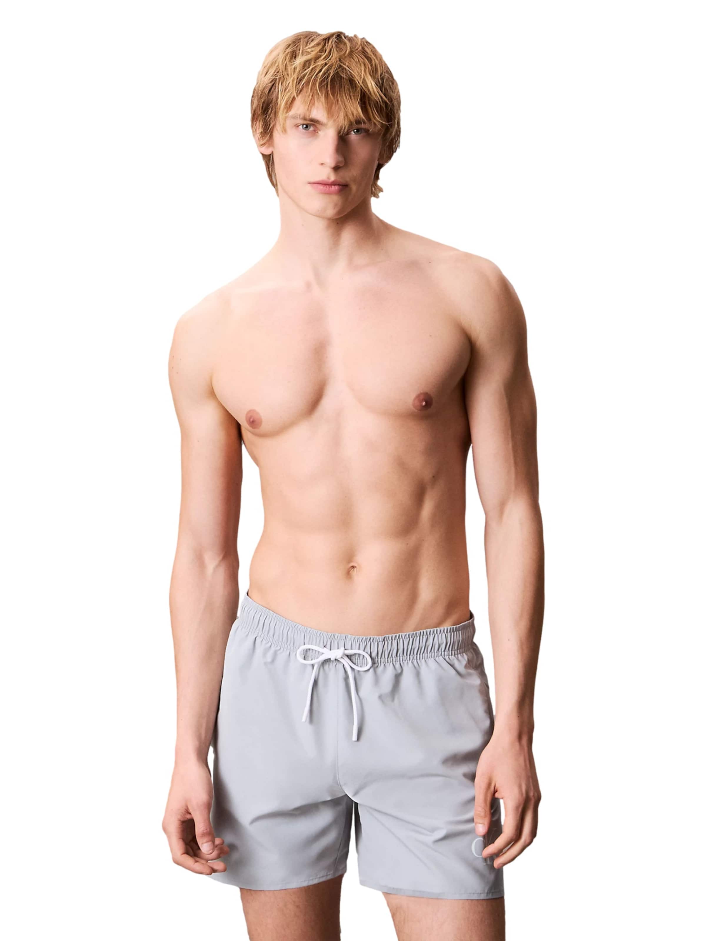 Pantaloncini da bagno di Calvin Klein in grigio: frontale