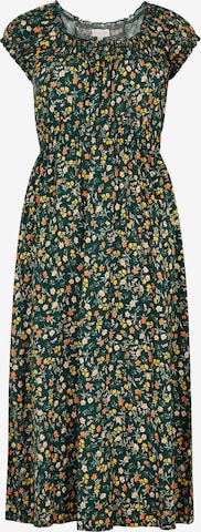 Apricot Kleid in Grün: Vorderseite