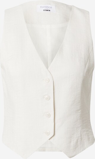 florence by mills exclusive for ABOUT YOU Gilet de costume 'Calendula' en blanc cassé, Vue avec produit