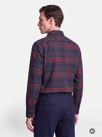 Coupe regular Chemise 'Karo' SEIDENSTICKER en bleu