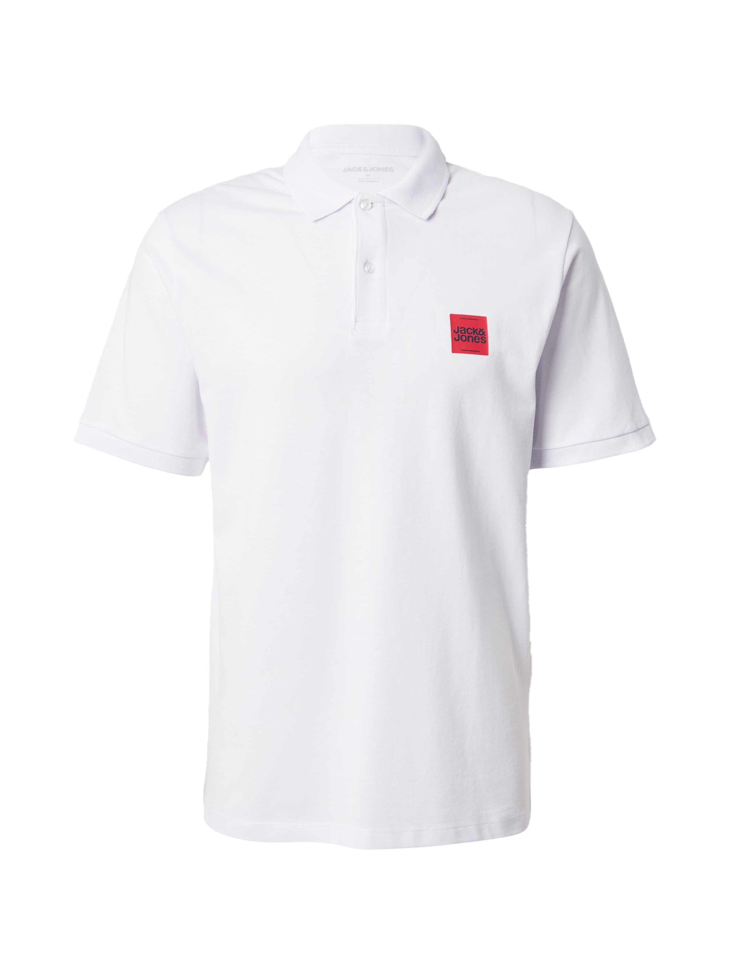 JACK & JONES Särk 'JJBrandy' punane / valge, Tootevaade