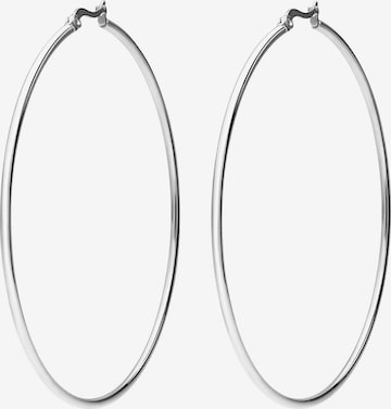 Lucardi Ohrringe 'Glitzerndes Basic' in Silber: Vorderseite