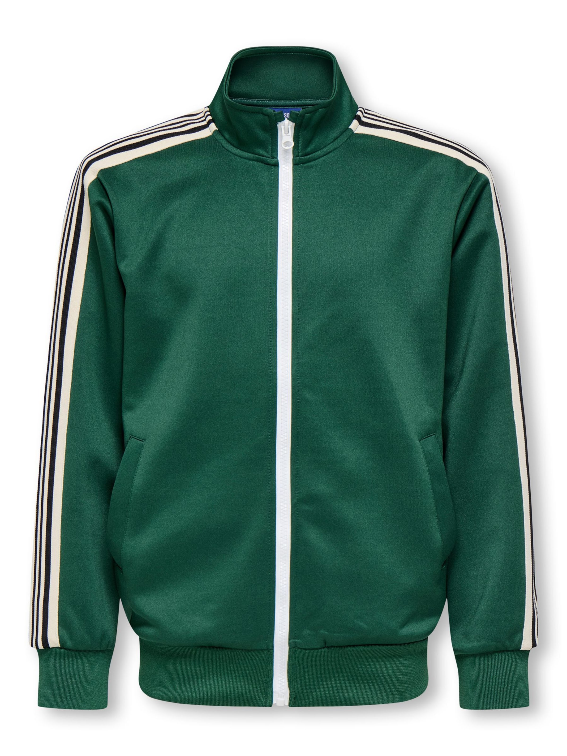 Only & Sons Junior Sweat jacket 'OSJRiber' in Green: front