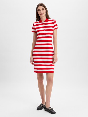 Marie Lund Jurk in Rood: voorkant