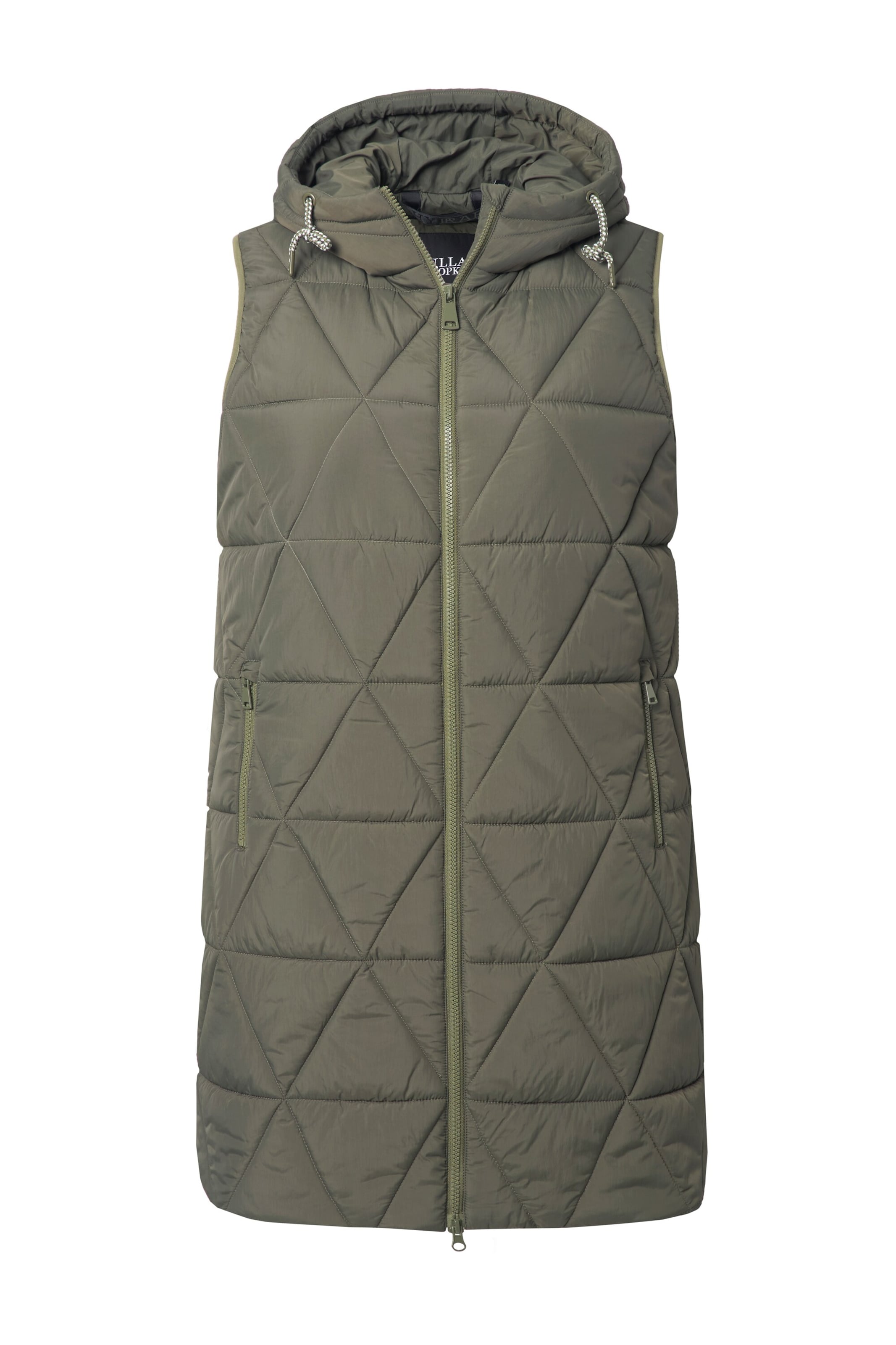 Ulla Popken Vest in Green: front