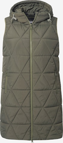 Ulla Popken Weste in Grün: Vorderseite