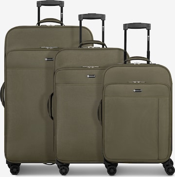 CHECK.IN Suitcase Set 'Sevilla 2.0' in Green: front