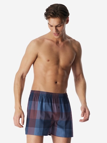 SCHIESSER Boxer shorts 'Web' in Blue