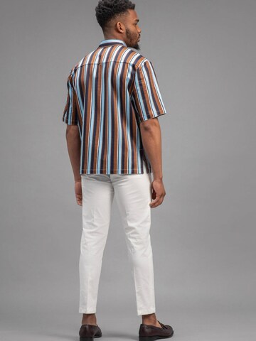 Laurent Vergne Slim fit Overhemd in Bruin