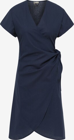 Robe-chemise DreiMaster Maritim en bleu : devant