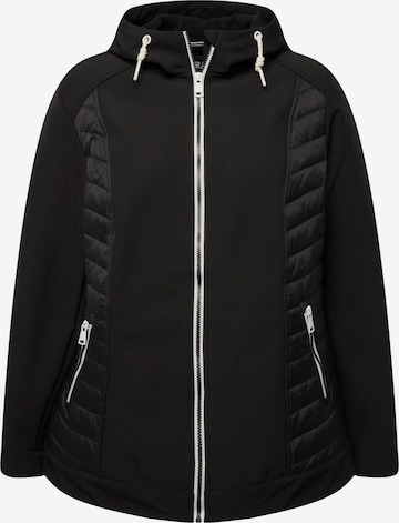 Ulla Popken Performance Jacket in Black: front