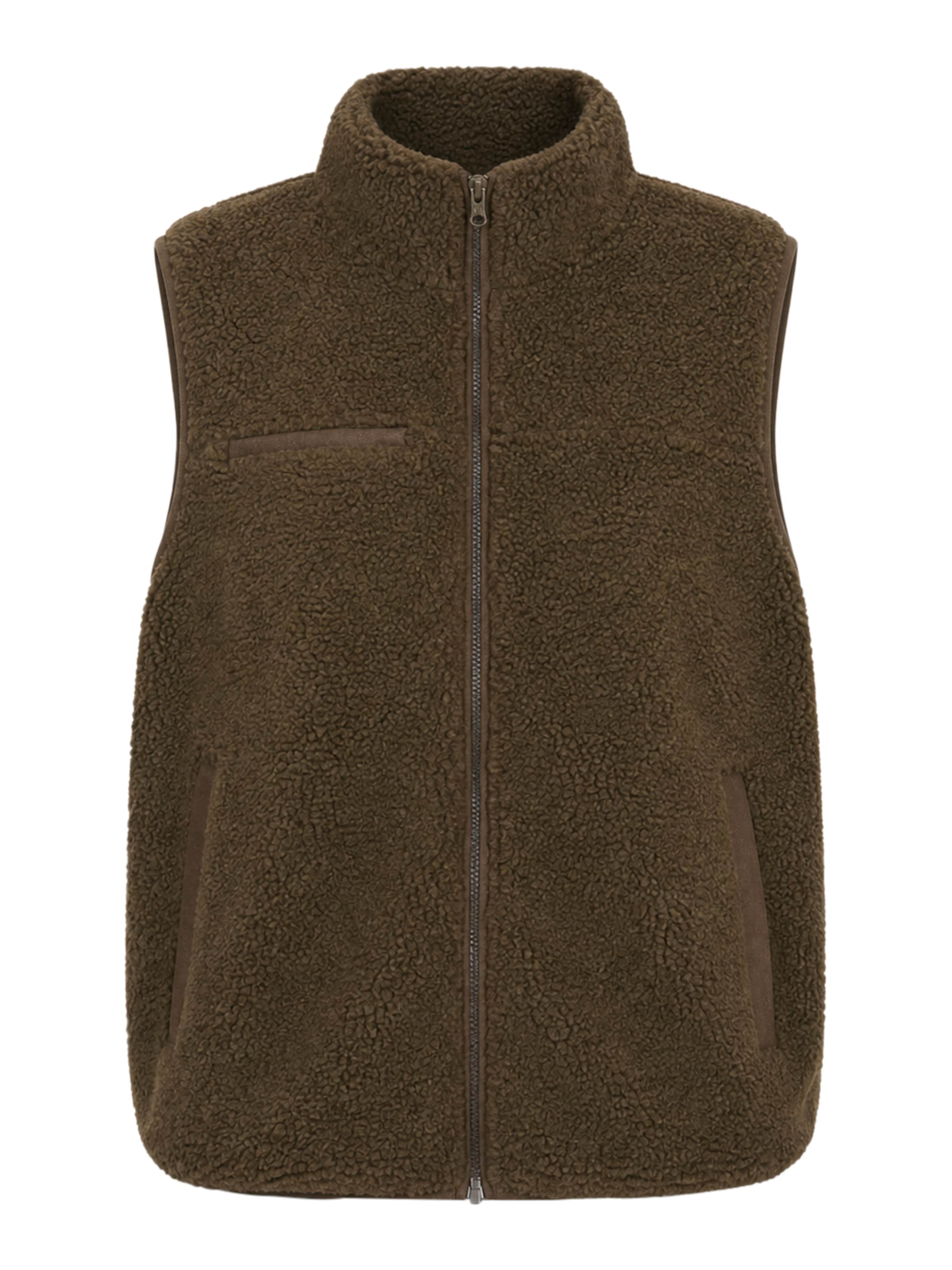 Gilet di BRAVE SOUL in marrone: frontale