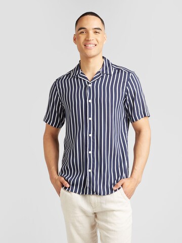 Only & Sons Regular fit Button Up Shirt 'WAYNE' in Blue: front