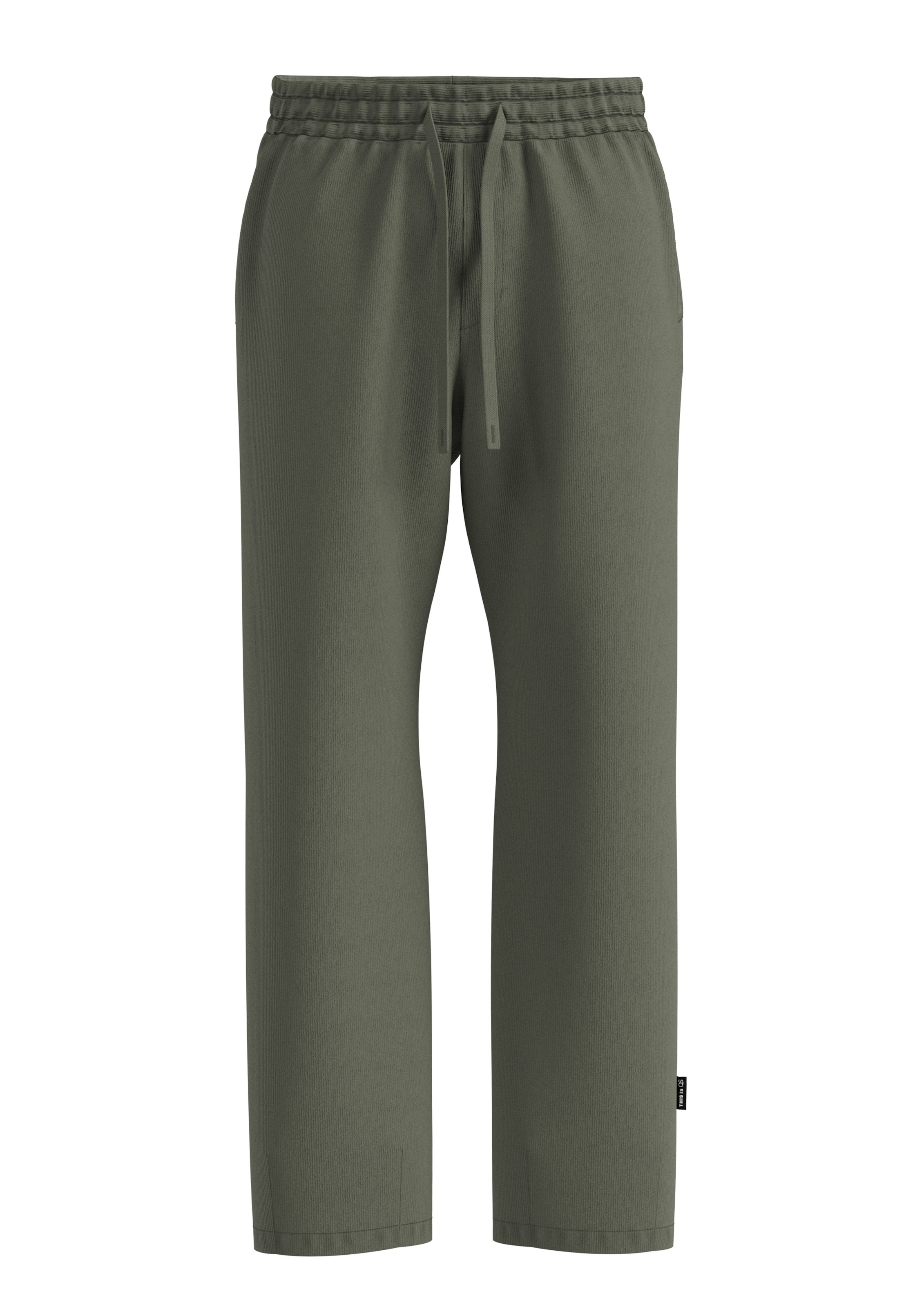 Loosefit Pantalon QS en vert : devant