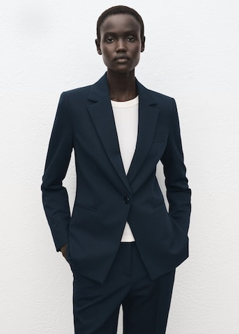 MANGO Blazer 'Boreal' in Blue: front