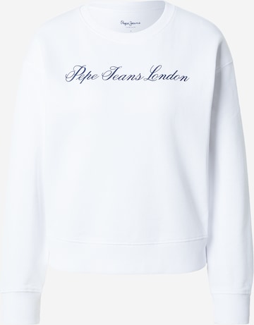 Pepe Jeans Mikina – bílá: přední strana