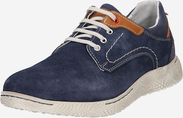 Bata Platform trainers in Blue: front