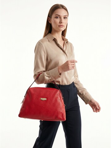 Borsa a mano 'Borsa a mano donna pelle 100% Baldinini Trend Lucca con tracolla' di Baldinini Trend in rosso