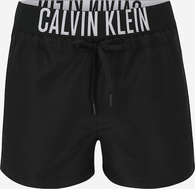 Calvin Klein Swimwear Shorts de bain en noir / blanc, Vue avec produit