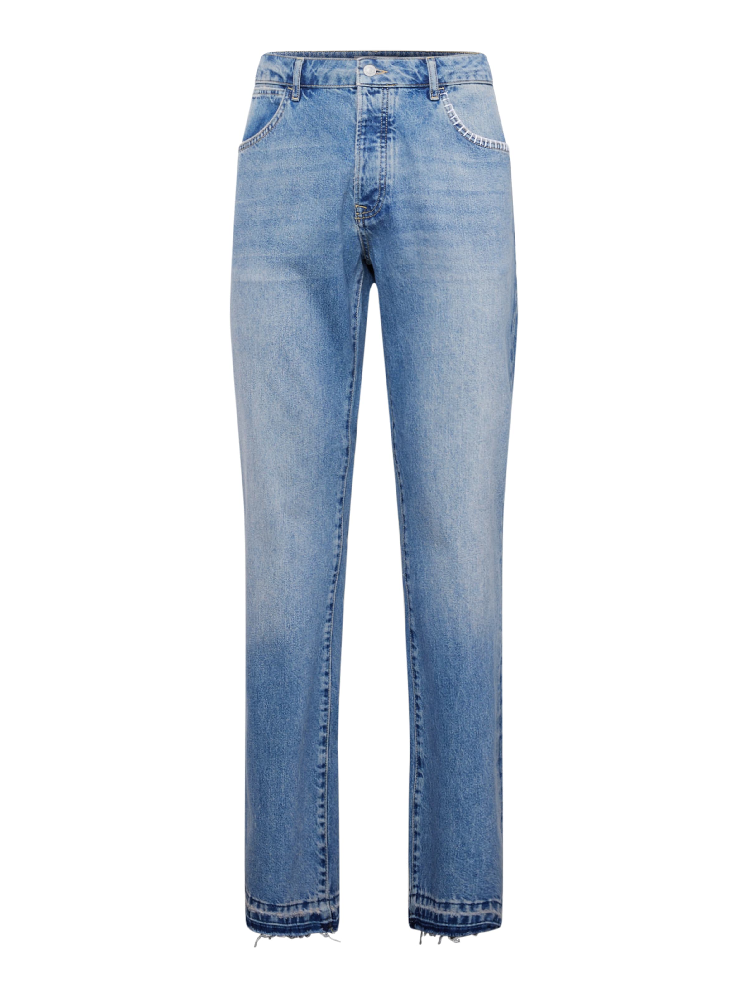 TOPMAN Flared Jeans in Blauw: voorkant