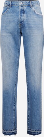 TOPMAN Flared Jeans in Blauw: voorkant