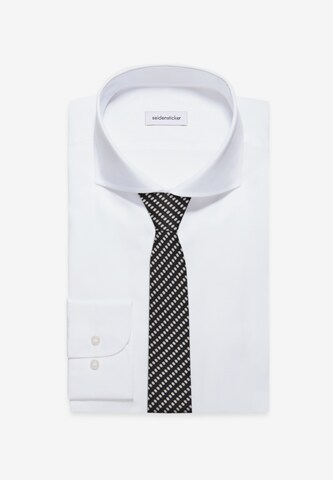 SEIDENSTICKER Tie ' Slim ' in Black