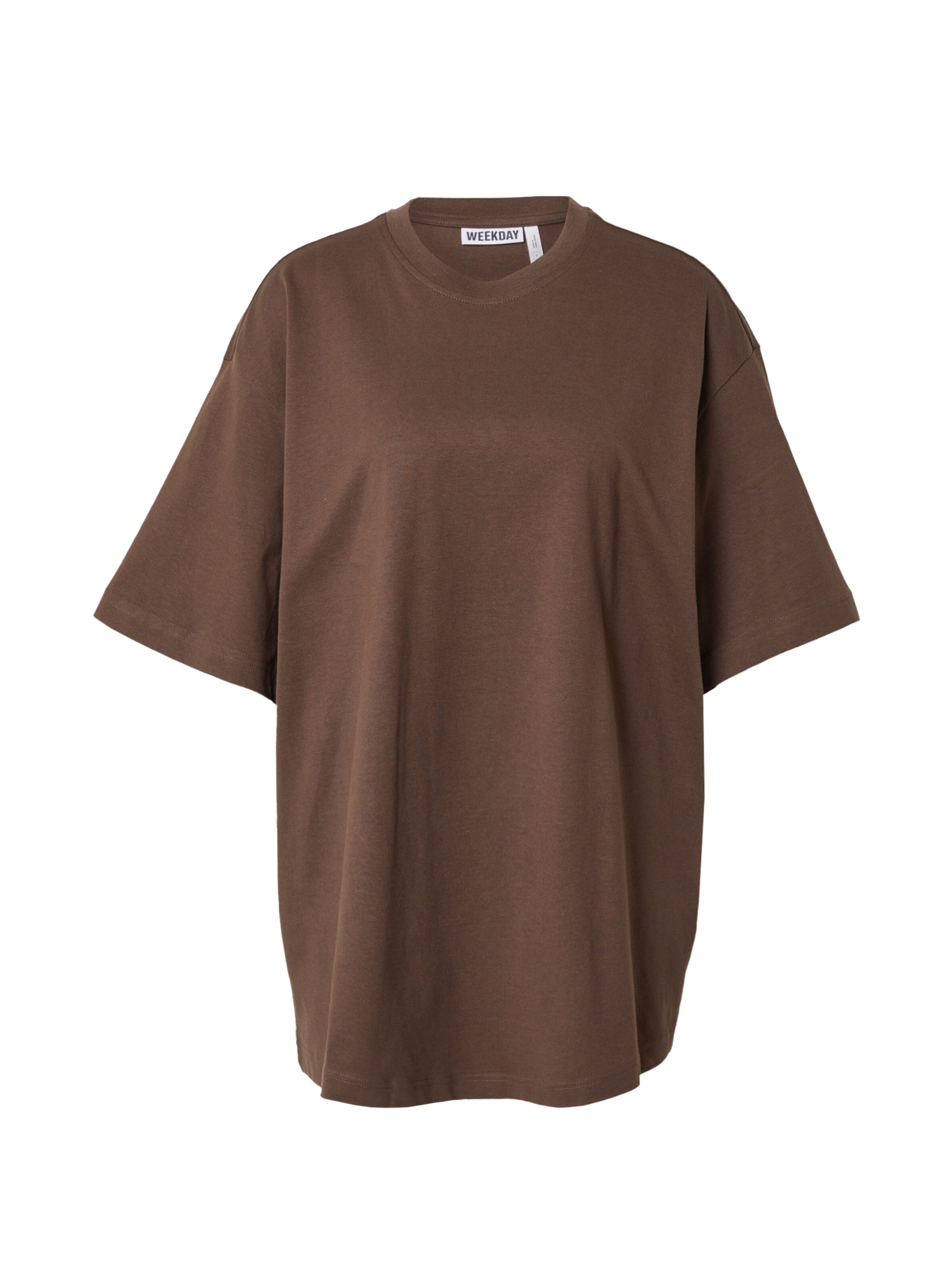 WEEKDAY Футболка в Коричневый: спереди