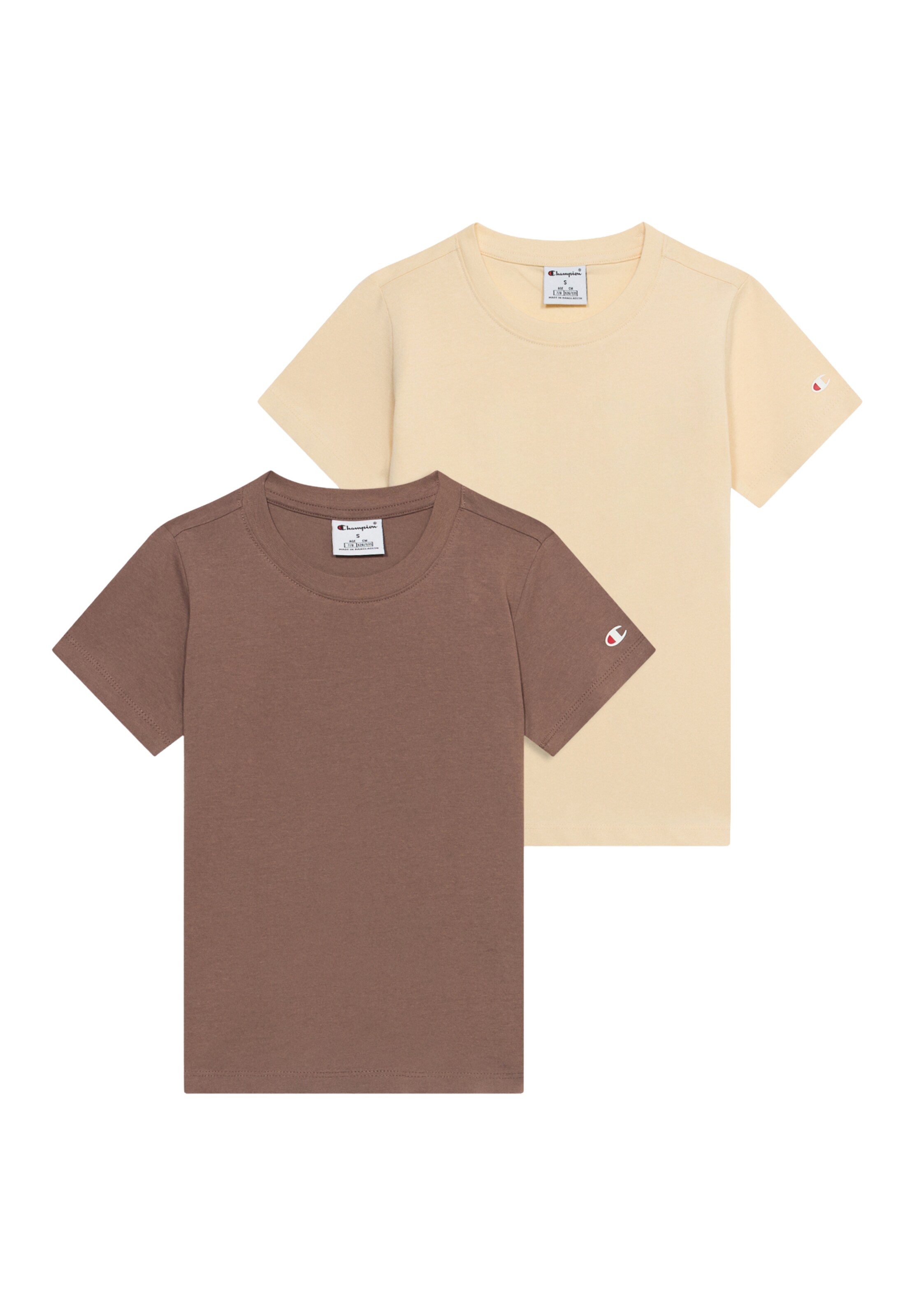 Champion T-Shirt in Beige: Vorderseite