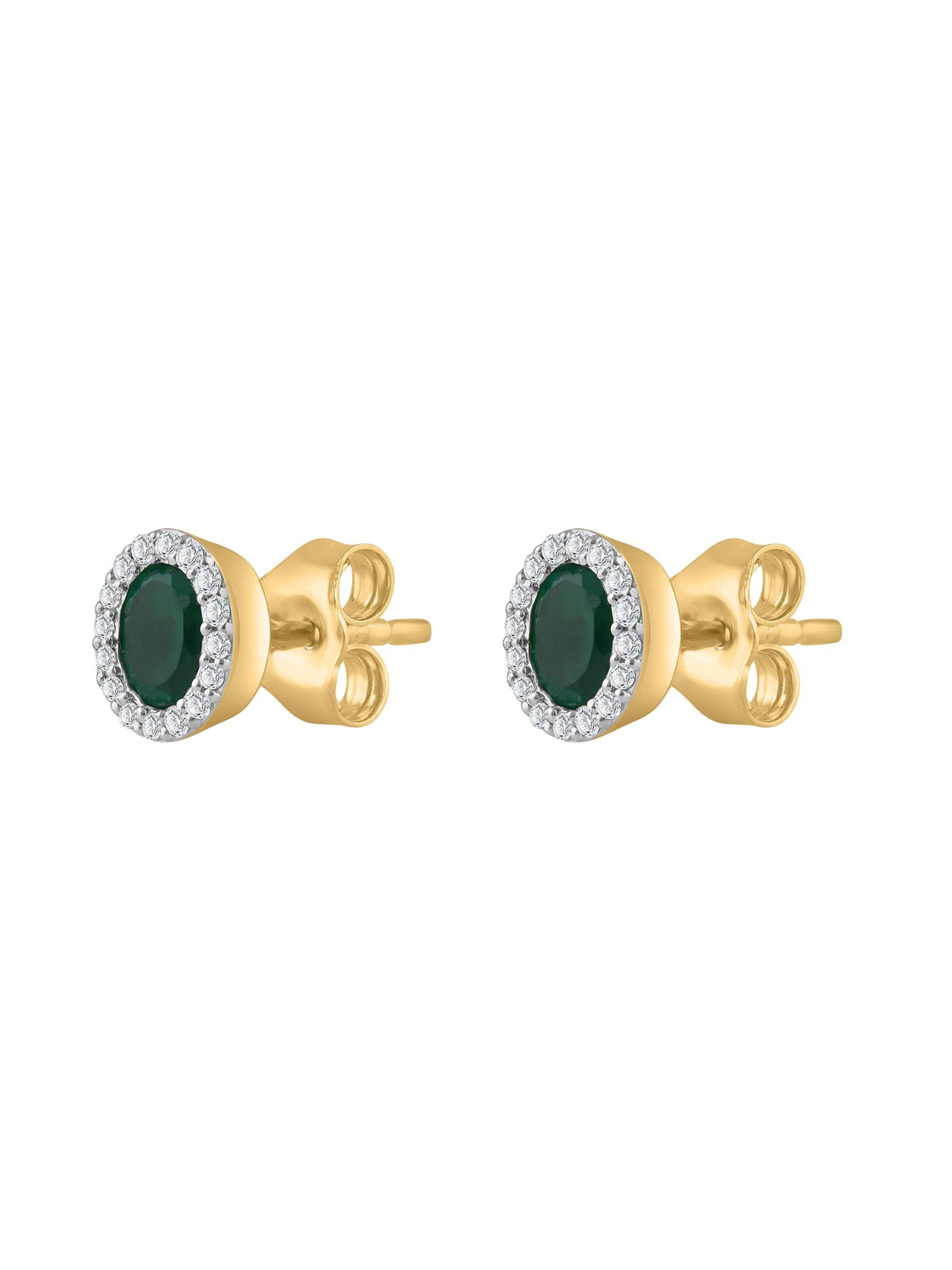 Diamant Exquis - Pendientes 'Ohrringe aus 375 Gelbgold mit Diamant' en oro