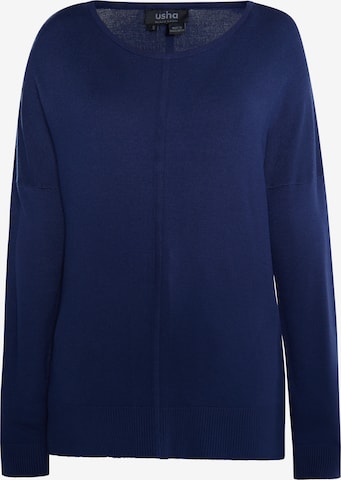 Pull-over 'Nowles' usha BLACK LABEL en bleu : devant