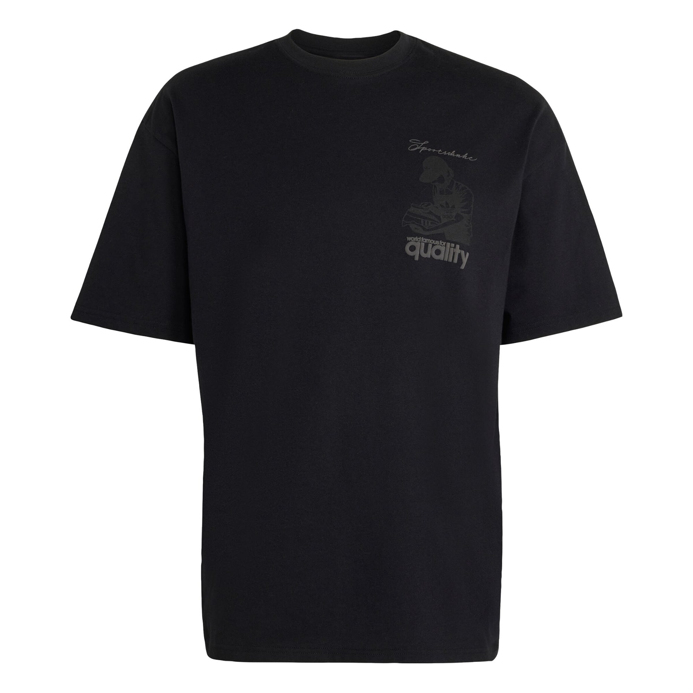 ADIDAS ORIGINALS - Camiseta 'Quality' en negro: frente