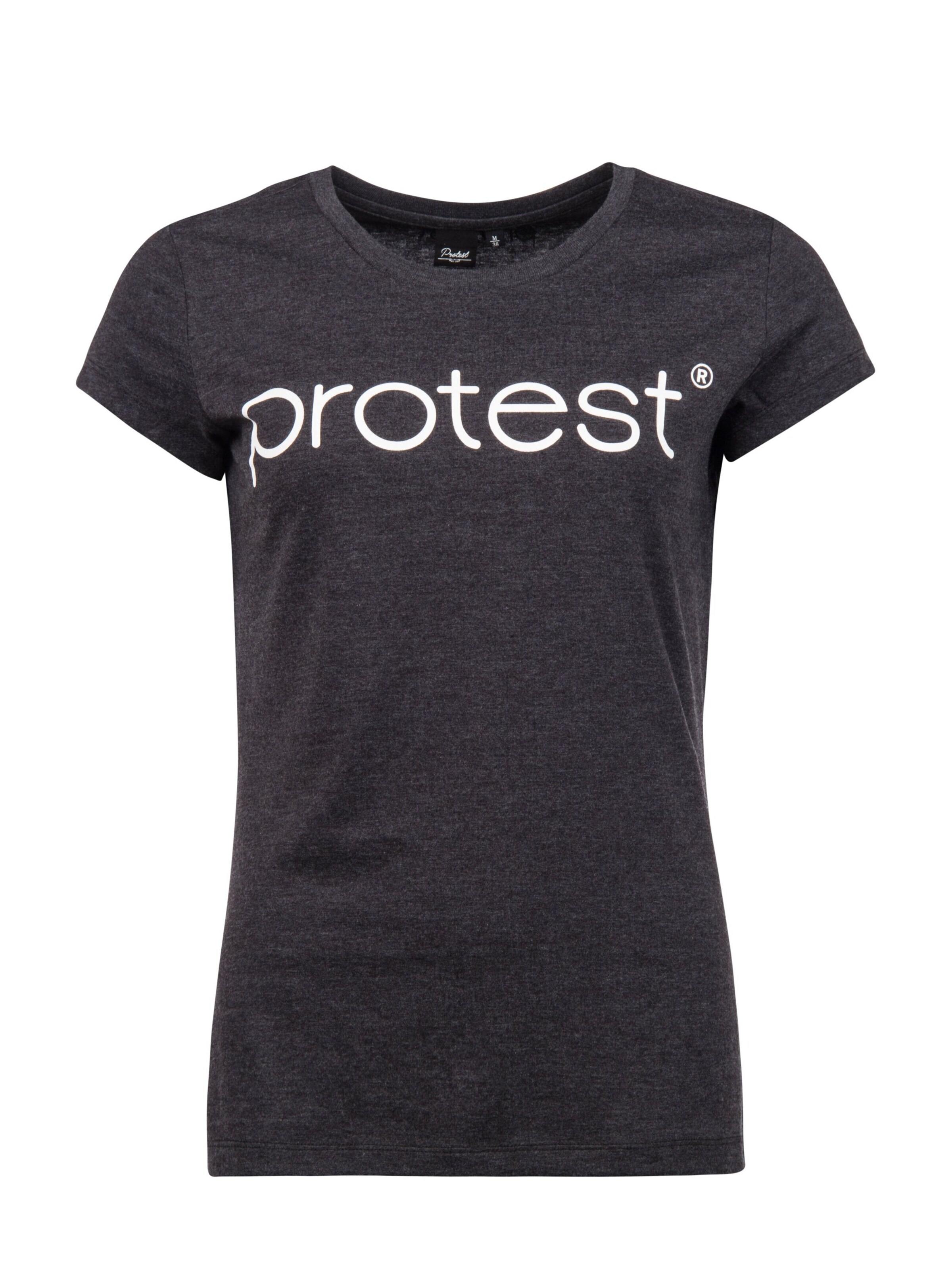 PROTEST Shirt 'CLASSIC LOGO T-SHIRT' in Zwart: voorkant