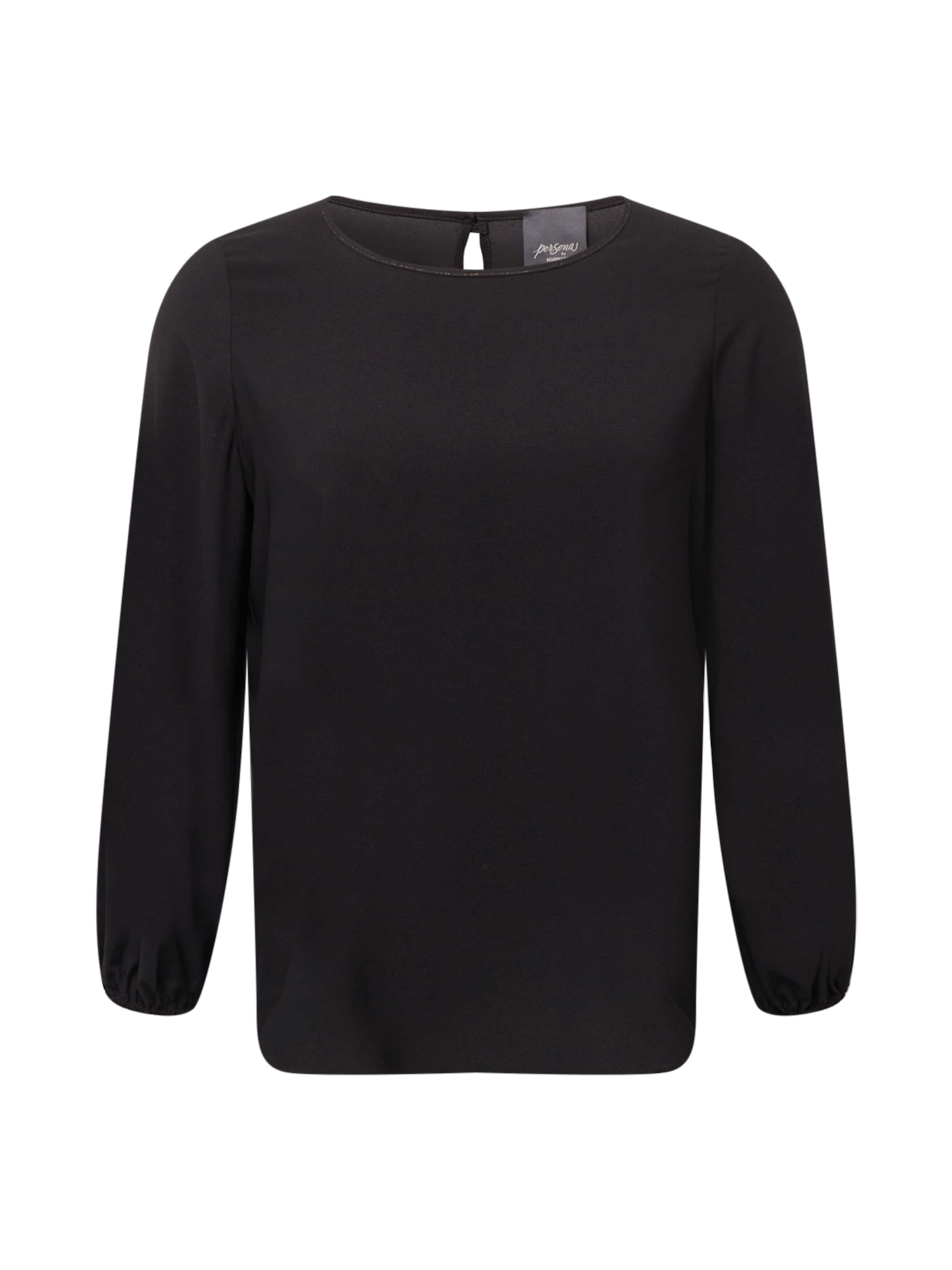 Camicia da donna 'BARIO' di Persona by Marina Rinaldi in nero: frontale