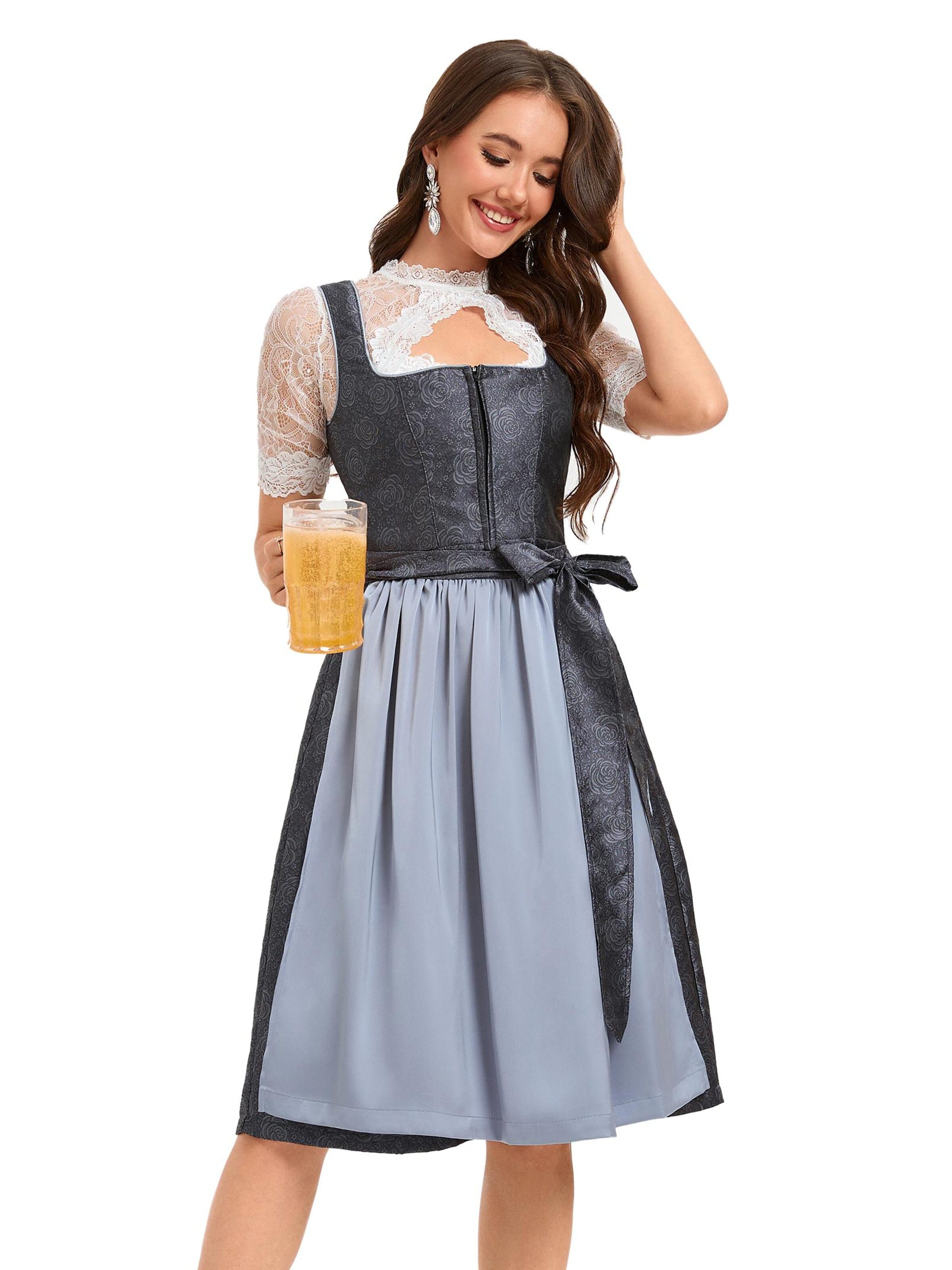 Yesfashion Dirndl‌‌ in Grau