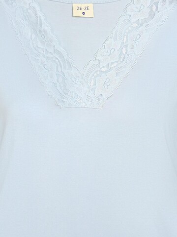 Haut 'Camma 004' ze-ze en bleu