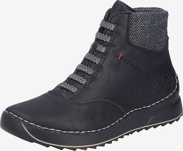 Bottines à lacets Rieker en noir : devant