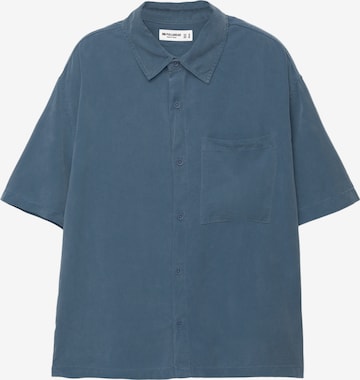 Pull&Bear Comfort Fit Риза в синьо: отпред