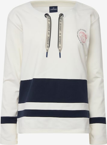 LAURASØN Sweatshirt in Wit: voorkant